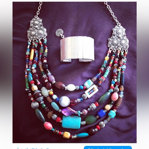 Handmade necklace made of natural stones from turkey - Picture 2 of 2